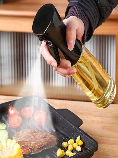 Premium Oil Spray Bottle 200 ml – Continuous Glass Olive Oil Mister with Portion  Control & Leak‑Proof Design for Air Fryer, BBQ, Baking & Healthy Cooking