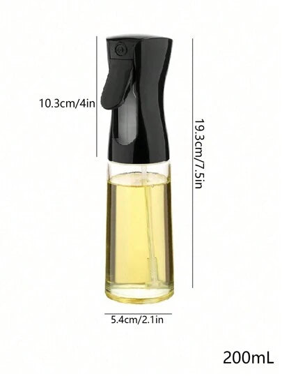 Premium Oil Spray Bottle 200 ml – Continuous Glass Olive Oil Mister with Portion  Control & Leak‑Proof Design for Air Fryer, BBQ, Baking & Healthy Cooking