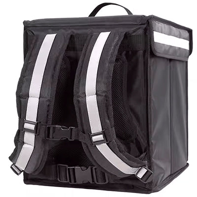 16″×16″ Insulated Pizza Delivery Bag – Compact Waterproof Food Delivery Backpack  with Thermal Lining