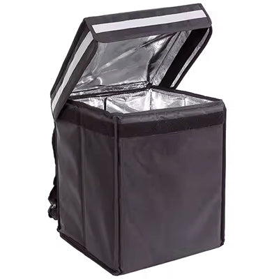 16″×16″ Insulated Pizza Delivery Bag – Compact Waterproof Food Delivery Backpack  with Thermal Lining