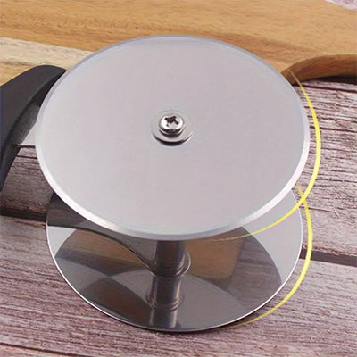 Stainless Steel Pizza Cutter Wheel – Premium Pizza Slicer & Sharp Blade Pizza  Cutting Knife Server