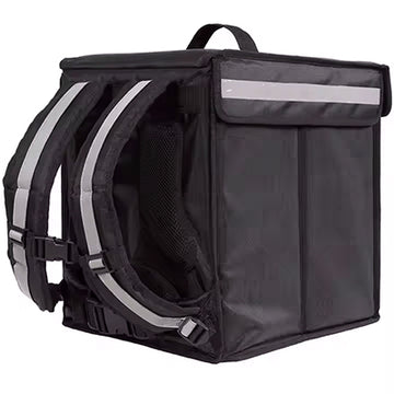 16″×16″ Insulated Pizza Delivery Bag – Compact Waterproof Food Delivery Backpack  with Thermal Lining