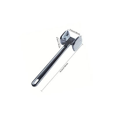 Heavy Duty Metal Meat Hammer – Double-Sided Steel Tenderizer Tool for Chicken,  Steak & Broast