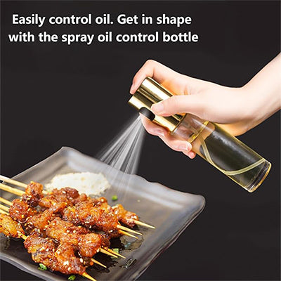 Premium Oil Spray Bottle for Kitchen – Refillable Glass Olive Oil Mister for Air Fryer,  BBQ, Baking, Frying, Salad & Cooking Control