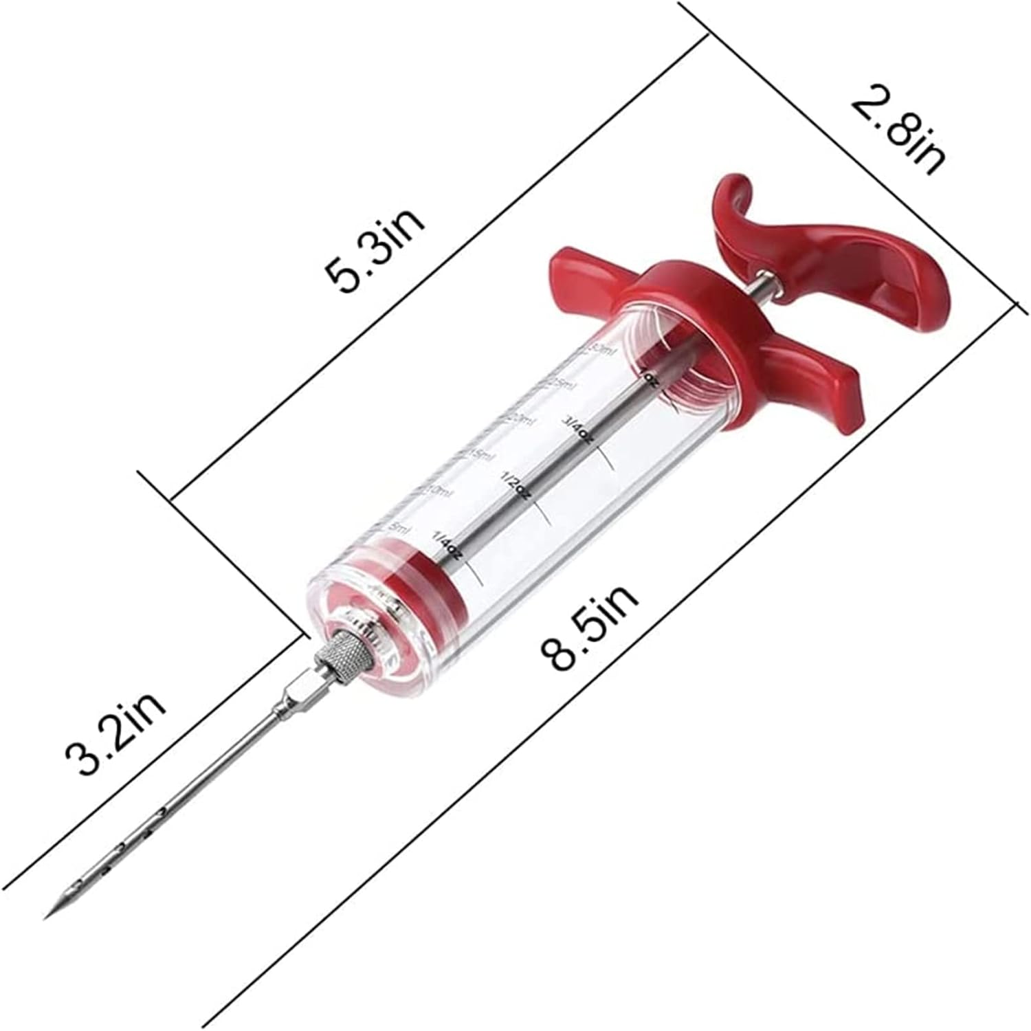 Flavor Injector for Meat – 30ml Marinade Syringe with Injection Needle for Broast,  BBQ, Chicken & Turkey Prep