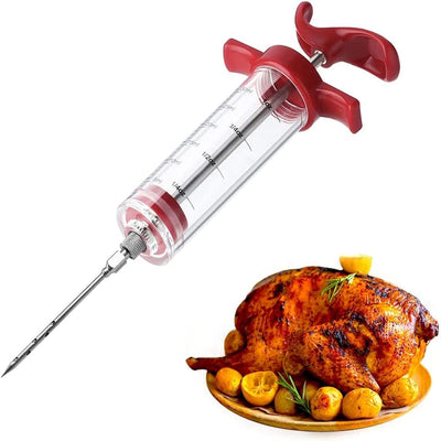 Flavor Injector for Meat – 30ml Marinade Syringe with Injection Needle for Broast,  BBQ, Chicken & Turkey Prep