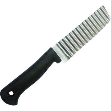Wavy Crinkle Cutter Knife – Stainless Steel Waving Knife for Crinkle Fries, Potato  Chips, Vegetables & Fruit Slicing