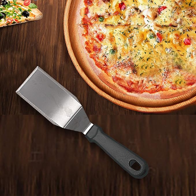 Premium Stainless Steel Pizza Slice Lifter & Server – 2‑in‑1 Pizza Lifter / Cake & Pie  Flipper with Standard Handle
