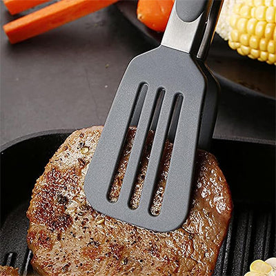 Nonstick Kitchen Tong – Chimta for Paratha, BBQ, Salad, Frying & Food Serving |  Heat-Resistant Handle & Slotted Grip Head | Cooking Utensil Tool