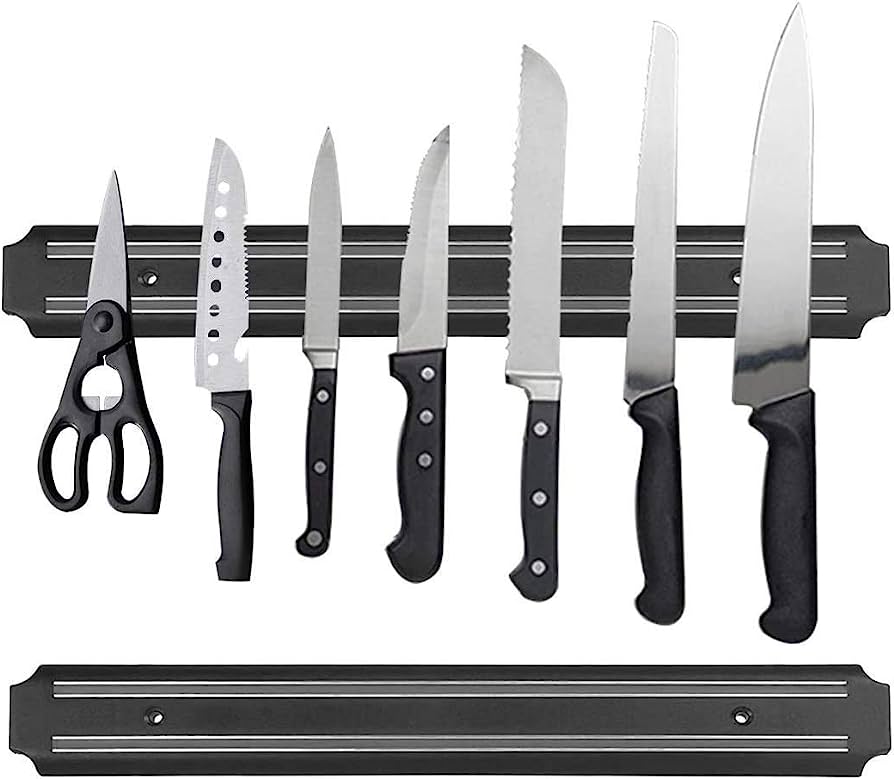 30 cm Magnetic Knife Holder – Wall-Mounted Knife Strip Bar Rack for Kitchen  Organization & Tool Storage