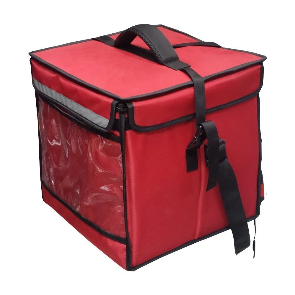 16″×16″ Insulated Pizza Delivery Bag – Compact Waterproof Food Delivery Backpack  with Thermal Lining
